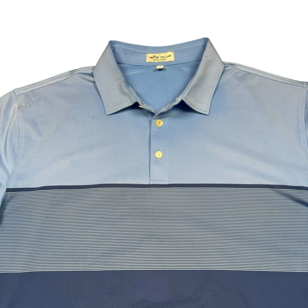 Peter Millar Summer Comfort Polo Mens XL Stretch Wicking Lightweight Preppy Golf